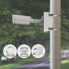 Picture of WiTi Universal Vertical Pole Mount for Security Camera, Solid Metal Bracket with Loops, Suitable for CCTV Cameras(Small Size)