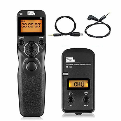 Picture of Wireless Shutter Release Timer Remote Control with 2 Connecting Cables T9 E3/N3,Shutter Release Cable Compatible (TW-283 Upgraded Version) for Sony Cameras, 80M+ Remote Distance (Sony)…