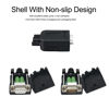 Picture of YIOVVOM DB9 Breakout Connector,DB9 Solderless RS232 D-SUB Female Serial Adapters 9-Pin Port White Adapter to Terminal Connector Signal Module with case Set of 10