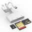 Picture of XD Card Reader, SD Card Reader for iPhone, 3 in 1 SD/TF/XD Card Reader Adapter for iPhone/USB C Device, Lightning+USB A+USB C XD Picture Card Adapter for iPhone 16/15/14/15/iPad/PC/Android
