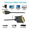 Picture of HDMI to DVI Cable 5-Pack, 6.6 Ft Bidirectional DVI-D to HDMI Male to Male High Speed Adapter Cable Support 1080P Full HD (5, Black)
