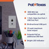 Picture of PoE Texas Gigabit PoE Splitter in-Wall USB Charging Port - Fast 5V USB Charging and RJ45 Power Over Ethernet Output for WiFi Internet Router, Camera, Phone Network