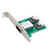 Picture of Cablecc Dual Ports Mini SAS HD SFF-8644 to Internal Mini SAS SFF-8087 PCBA Female Adapter with Low Profile Bracket