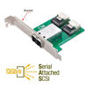 Picture of Cablecc Dual Ports Mini SAS HD SFF-8644 to Internal Mini SAS SFF-8087 PCBA Female Adapter with Low Profile Bracket