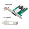 Picture of Cablecc Dual Ports Mini SAS HD SFF-8644 to Internal Mini SAS SFF-8087 PCBA Female Adapter with Low Profile Bracket
