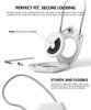 Picture of TUXON Airtag Holder, 1 Pack Air Tag Case with Wire Cable, Anti-Scratch Airtags Keychain for Apple Air Tags, Airtag Accessories for GPS Item Finder Tracker