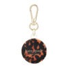 Picture of kate spade new york AirTag Holder with Gold Ring Clip - Protective Case for Apple AirTag - Tortoiseshell