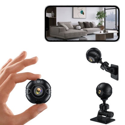Picture of SHERONS Hidden Wifi Indoor Camera, Spy Wireless Camera for Home Security, 1080p Video, Motion Detection, Night Vision, Small Nanny Monitor Cam for Pet&baby, Battery Powered, Easy Set Up