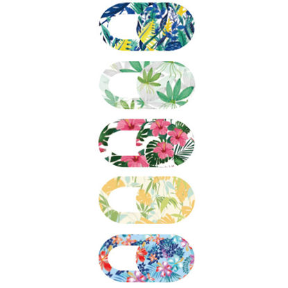Picture of TENOC Webcam Cover, Camera Privacy Cover Slide for Laptop/Cell Phone/iPad/PC/Tablet, Protect Your Privacy and Security, 5 Pcs, Flower