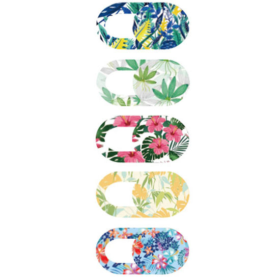 Picture of TENOC Webcam Cover, Camera Privacy Cover Slide for Laptop/Cell Phone/iPad/PC/Tablet, Protect Your Privacy and Security, 5 Pcs, Flower