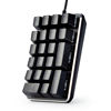 Picture of Qisan Mechanical Numeric Keypad GATERON Brown Switch Wired Ice Blue Backlight Gaming Keypad/Keyboard 21 Keys Portable Mechanical Numpad Extended Layout | Laptop Accessories | keypad for Computer