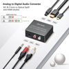 Picture of Analog to Digital Audio Converter, RCA & 3.5mm to Optical & HDMI Audio Converter, R/L & 3.5mm to Spdif Toslink & HDMI Audio Out, for Home KTV TV DVD PC Soundbar Speaker