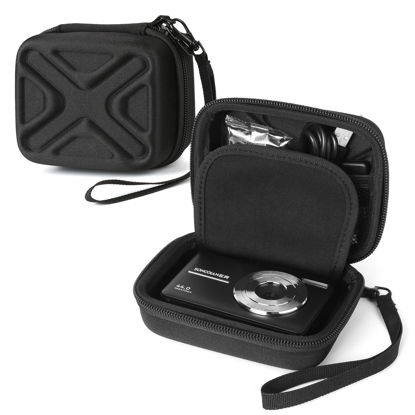 Picture of Digital Camera Case Compatible with AbergBest 21 Mega Pixels 2.7" LCD Rechargeable HD/Kodak Pixpro/Canon PowerShot ELPH 180/190/Sony DSCW800/DSCW830 Cameras, Travel Carrying Protective Case for Camera