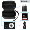 Picture of Digital Camera Case Compatible with AbergBest 21 Mega Pixels 2.7" LCD Rechargeable HD/Kodak Pixpro/Canon PowerShot ELPH 180/190/Sony DSCW800/DSCW830 Cameras, Travel Carrying Protective Case for Camera