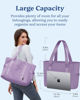 Picture of Prite Tote Bag for Women Weekender Bag with Laptop Compartment for Work Nurse Travel Gym(Purple)