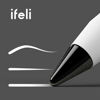 Picture of IFELI - Apple Pencil tip - iPad Apple Pencil All-in-One tip - Experience Quite and Non-Slip Writing. TPU White
