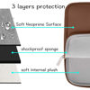 Picture of MOSISO Laptop Sleeve Compatible with MacBook Air/Pro, 13-13.3 inch Notebook, Compatible with MacBook Pro 14 inch M3 M2 M1 Chip Pro Max 2024-2021, Neoprene Bag with Small Case, Caramel Brown