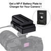 Picture of Accsoon Toprig NP-F Battery Adapter Plate for DSLR Camera, PD20W Fast Charging Adpter Mount with LED Indicator, 1/4'' Screw Mount, Compatible with Sony NP-F550/750/970 Battery Power Supply-Lightweight