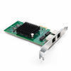 Picture of 10/100/1000Mbps Gigabit Ethernet Network Interface Card (NIC) Dual Copper RJ45 Ports, with Intel 82576 Chip, Equivalent to Intel E1G42ET, PCIE 2.0 X1, Support Windows/Windows Server/Linux/VMware ESX