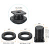 Picture of PATIKIL Male 5/8" to Female 1/4" Camera Hot Shoe Mount, 2 Pack Flash Cold Shoe Mount Tripod Screw Adapter for DSLR Rig, Black