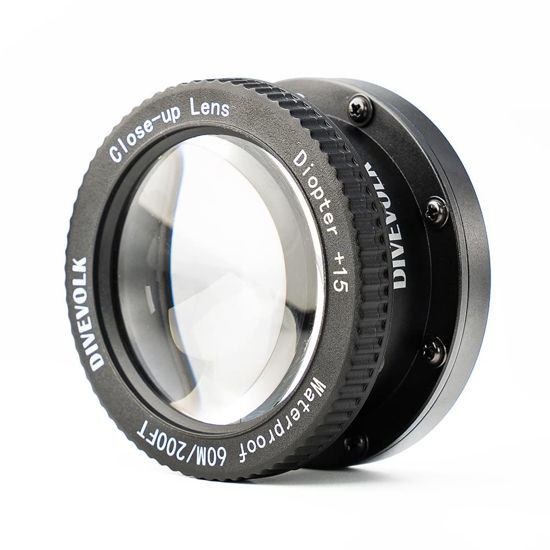 Picture of DIVEVOLK Underwater +15 Close-up Lens, Optical Wet Lens for DIVEVOLK SEATOUCH 4 MAX housing