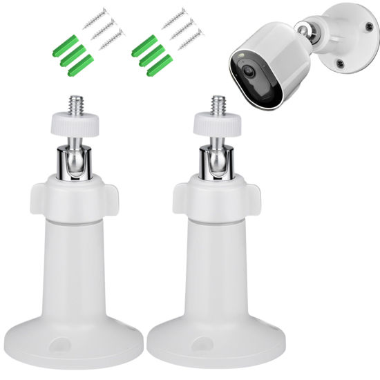 Picture of Adjustable Wall Mount for Arlo Pro/Pro 2,/Ultra/Pro 3/Pro 4/ Essential Spotlight Camera, Indoor/Outdoor Mounting Bracket for Your Surveillance Camera (2pack,White)