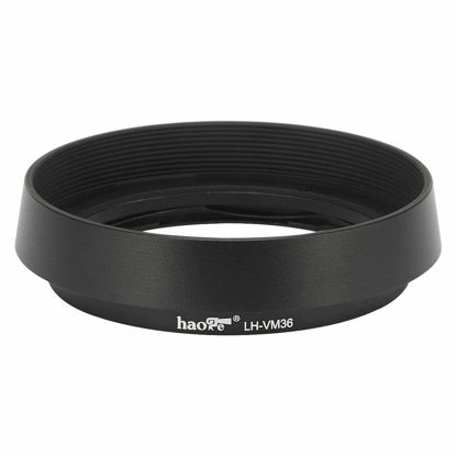 Picture of Haoge LH-VM36 Bayonet Metal Round Lens Hood Shade Compatible with Voigtlander Nokton Aspherical ASPH 40mm f/1.2 VM, 35mm f1.2 VM, 50mm f1.2 VM Leica M Lens Replaces LH-8 Black