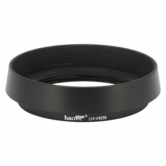 Picture of Haoge LH-VM36 Bayonet Metal Round Lens Hood Shade Compatible with Voigtlander Nokton Aspherical ASPH 40mm f/1.2 VM, 35mm f1.2 VM, 50mm f1.2 VM Leica M Lens Replaces LH-8 Black