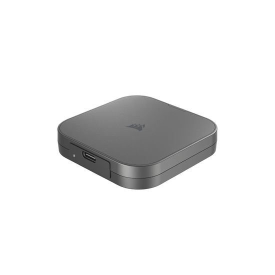 Picture of Corsair EX400U 1TB USB4 Portable External USB Type-C SSD - USB4, USB 3.2 Gen2 2x2 Connections, Up to 40Gbps, Plug and Play, MagSafe, Includes USB-C to USB-C (USB4) Cable - Windows PC, iOS Mac - Gray
