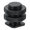Picture of PATIKIL Male 5/8" to Female 3/8" Camera Hot Shoe Mount, Flash Cold Shoe Mount Tripod Screw Adapter for DSLR Rig, Black