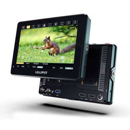 Picture of LILLIPUT HT7S 7 Inch 2000nits Camera Field Monitor with Touch Screen 1920x1200 4K HDMI 2.0 3G-SDI Input 3D LUT Waveform Histogram