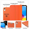 Picture of MoKo for iPad 10th Generation Case 2022, Slim Stand Hard PC Translucent Back Shell Smart Cover Case for iPad 10th Gen 10.9 inch 2022, Support Touch ID, Auto Wake/Sleep, Orange