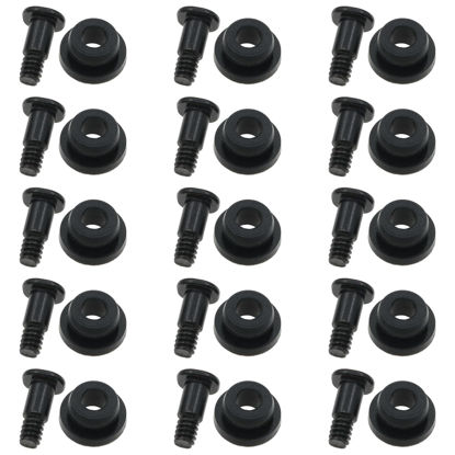 Picture of safycaby 15 PCS HDD Mounting Screws Hard Disk Drive Screws and Rubber Shock Absorber Washer Kit PC Hard Drive Installation Accessories for 2.5-Inch HDD SSD Computer Case (2.5 inch)