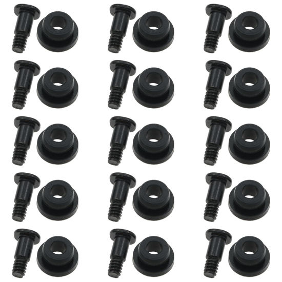 Picture of safycaby 15 PCS HDD Mounting Screws Hard Disk Drive Screws and Rubber Shock Absorber Washer Kit PC Hard Drive Installation Accessories for 2.5-Inch HDD SSD Computer Case (2.5 inch)