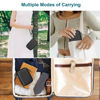 Picture of Canboc Carrying Case for KODAK Mini 2 Retro 4PASS Portable Photo Printer/KODAK Mini Shot 2 Retro 4PASS 2-in-1 Instant Digital Camera, Mesh Bag fits Photo Paper and Cable, Black