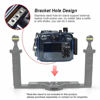 Picture of Sea frogs Camera Housing Compatible with Sony RX100 VI,Waterproof IPX8 Rated, 40m/130ft Depth Protection RX100-VI Underwater Camera Case, Ideal for Diving, Surfing, Rowing RX100-6
