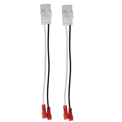 Picture of 2 Pack 72-6514 Speaker Wire Harness Adapter Plug Compatible with Jeep Wrangler Chrysler Town & Country Speaker Harness Adapter Dodge Dakota Front Rear Door Speaker Wiring Harness Adapter