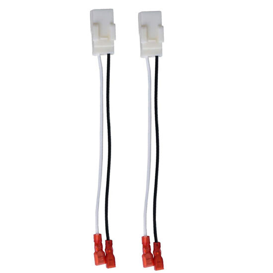 Picture of 2 Pack 72-6514 Speaker Wire Harness Adapter Plug Compatible with Jeep Wrangler Chrysler Town & Country Speaker Harness Adapter Dodge Dakota Front Rear Door Speaker Wiring Harness Adapter