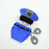 Picture of SUNBABY Newborn Baby Handmade Crochet Knitting Costume Infant Photo Photography Prop Hats Pants Suit (Policeman Suit) Medium Size