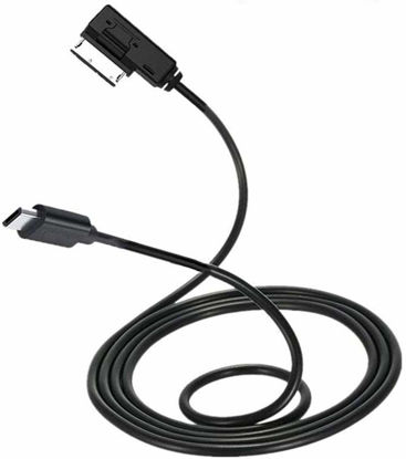 Picture of Media Interface Aux Cable with Type C Compatible with Mercedes Benz COMAND-APS NTG4.5 B C E G CLS GLK Class 2011-15 for 15 15 Plus 15 Pro Max