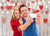 Picture of CYLYH 7x5ft Valentine's Day Wood Backdrops Valentine's Day Photography Backdrops Baby Shower Kid Birthday Party Decor Banner D519