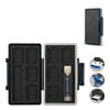 Picture of 24 Slots Memory Card Case Holder for 16 Micro SD Cards, 8 SD Cards, Includes a 3 in 1 Type C USB 3.0 Micro USB 2.0 Memory Card Reader, Water-Resistant Anti-Shock