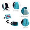 Picture of 2pcs Multi-Angle Tablet Holder Cushion Stand with Net Pocket & Black Color Phone Stands Upgraded Tablet Pad Support for Phone,Pad,Books (Lakeblue)