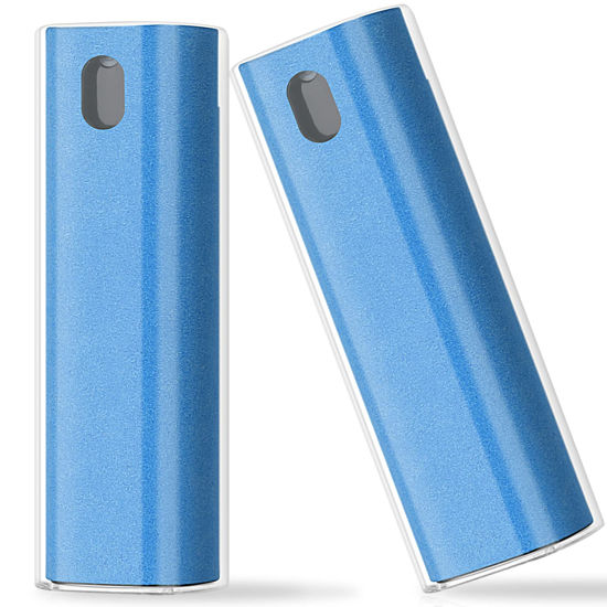 Picture of 2 Pcs Fingerprint Proof Screen Cleaner, 3 in 1Touchscreen Mist Cleaner Spray Wipe Cleaner Screen Cleaner Soft Fiber Flannel, Safe for All Phones Glasses Tablet Laptop TV Watch Screens (Blue)