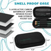 Picture of nugbuddy J-Kit - On The go Travel Case Accessory, No Odor Carbon Lining - Water Resistant Case - Glass Accessories with included Tubes, Tips, and More (Green)