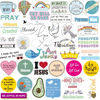 Picture of 200Pcs Inspirational Christian Stickers for Vision Board Water Bottles Laptop, Vinyl Waterproof Jesus Bible Verse Stickers for Scrapbook Journaling Planner, Christian Easter Gifts for Kids