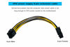 Picture of ZLKSKER 8 Pin CPU Power Cable/Adapter (8 Inch, 18AWG), 8 Pin Male (4+4) to 8 Pin Female Connector, ATX 12V Internal Power Extension Cable