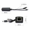 Picture of ANVISION 5V PoE Splitter, 48V to 5V 2.4A Adapter, Plug 3.5mm x 1.35mm, 5.5mm x 2.1mm Connector, IEEE 802.3af Compliant, for IP Camera and More