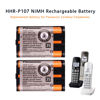 Picture of EOCIK 2PACK Cordless Phone Battery HHR-P107 3.6V 830mAh NI-MH AAA Rechargeable Battery for Panasonic Replacement Battery