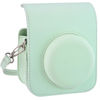 Picture of Sunmns Mini 12 Instant Camera Case, PU Leather Protective Compact Case Compatible with Instax Mini 12 Instant Camera (Mint Green)
